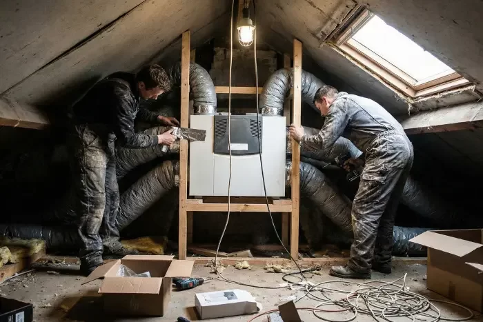 Installation de ventilation double flux